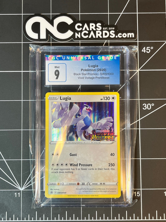 Pokémon (2021) Black Star Promos SWSH069 Lugia Vivid Voltage Promo CGC 9 Mint