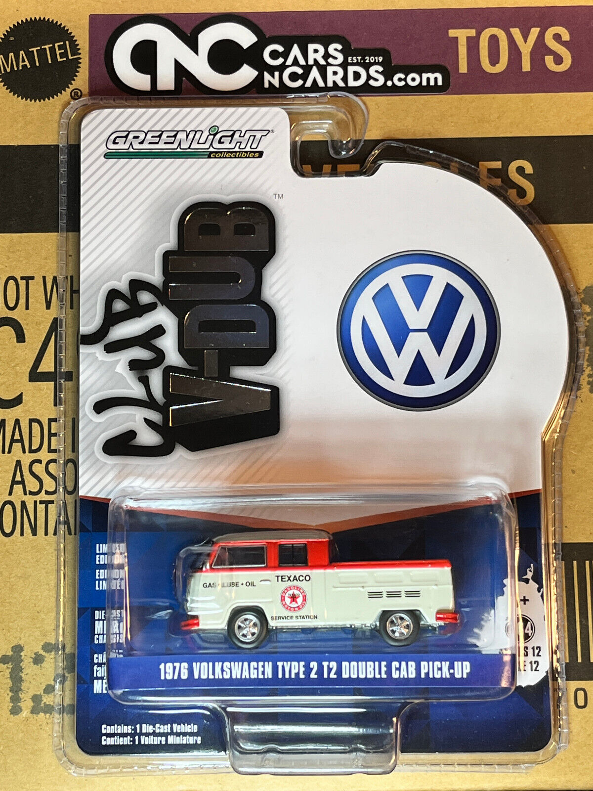 Greenlight 1976 Volkswagen Type 2 T2 Double Cab Pick-Up CLUB V-DUB SERIES 12