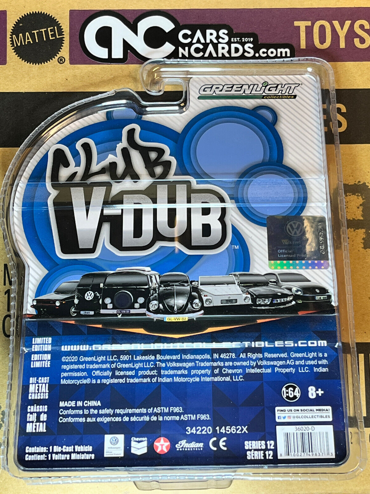 Greenlight 1976 Volkswagen Type 2 T2 Double Cab Pick-Up CLUB V-DUB SERIES 12