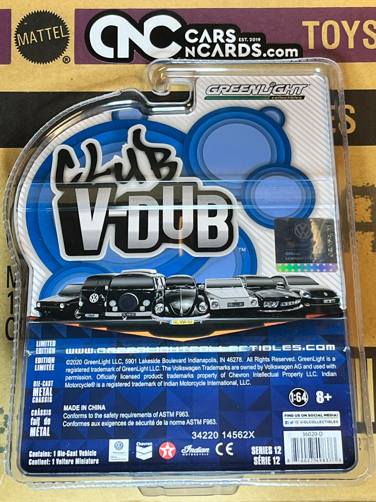 Greenlight 1976 Volkswagen Type 2 T2 Double Cab Pick-Up CLUB V-DUB SERIES 12