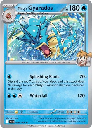 Misty's Gyarados 49 - SV10 Destined Rivals Reverse Holofoil