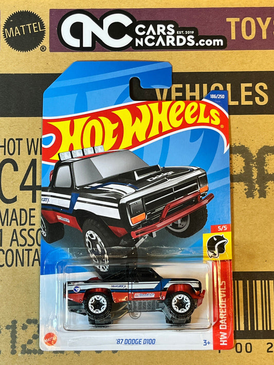 2022 Hot Wheels HW Daredevils #5/5 Treasure Hunts '87 Dodge D100 NIP
