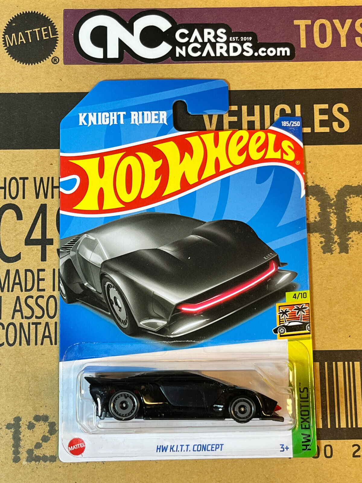 2022 Hot Wheels HW Exotics #4/10 HW K.I.T.T. Concept Knight Rider #185/250