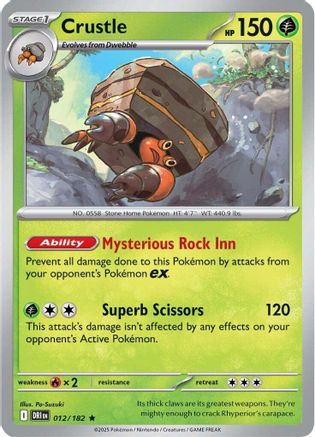 Crustle - 012/182 12 - SV10 Destined Rivals Reverse Holofoil