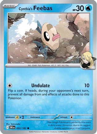 Cynthia's Feebas 52 - SV10 Destined Rivals Reverse Holofoil