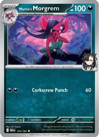 Marnie's Morgrem 135 - SV10 Destined Rivals Reverse Holofoil