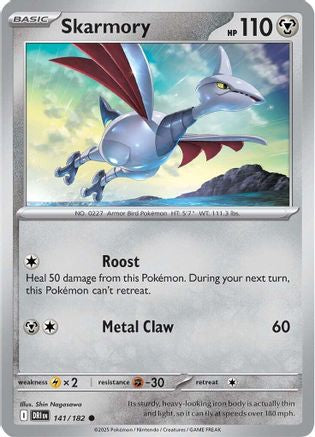 Skarmory 141 - SV10 Destined Rivals Reverse Holofoil
