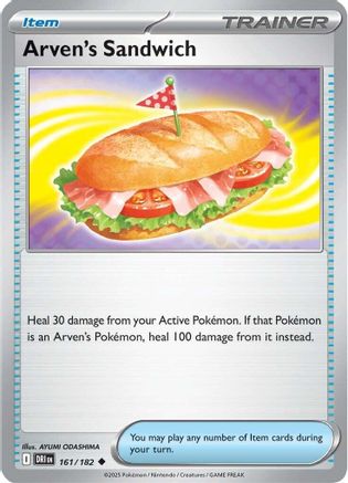 Arven's Sandwich 161 - SV10 Destined Rivals Reverse Holofoil