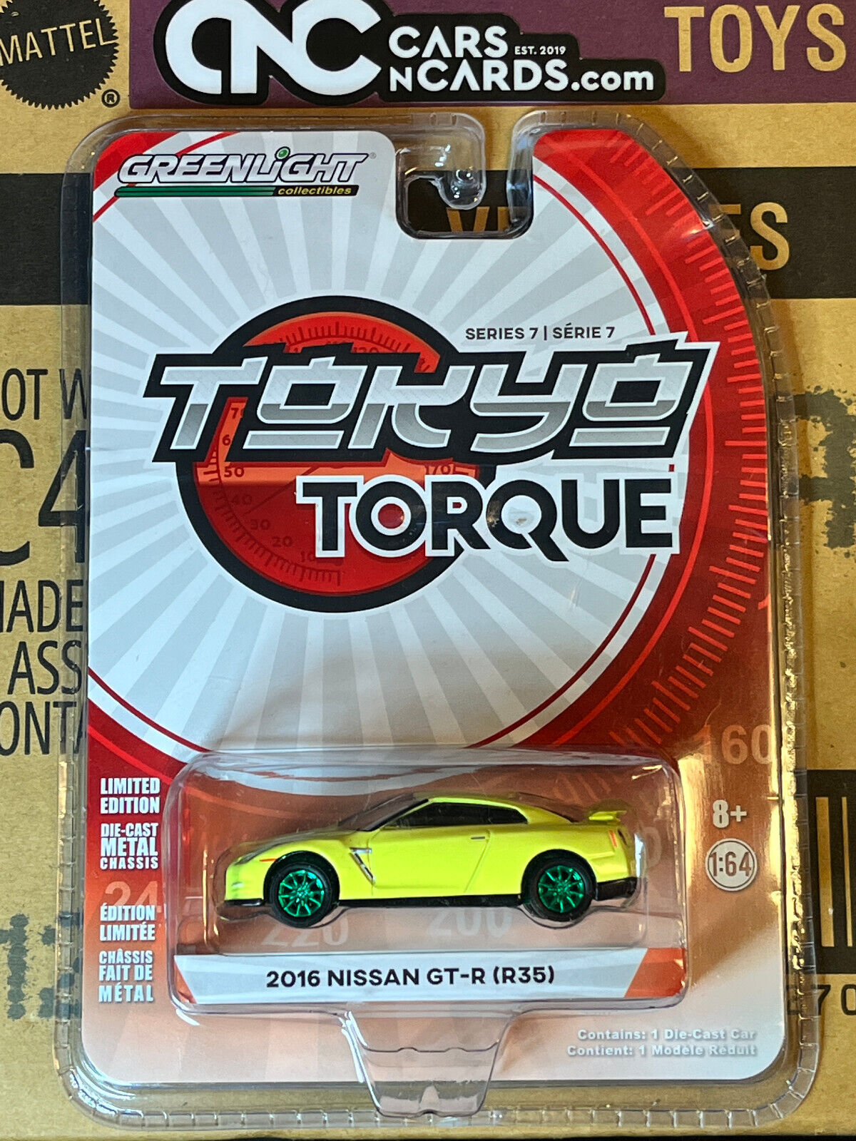 Greenlight Tokyo Torque Series 7 2016 Nissan GT-R (R35) Green Machine Chase