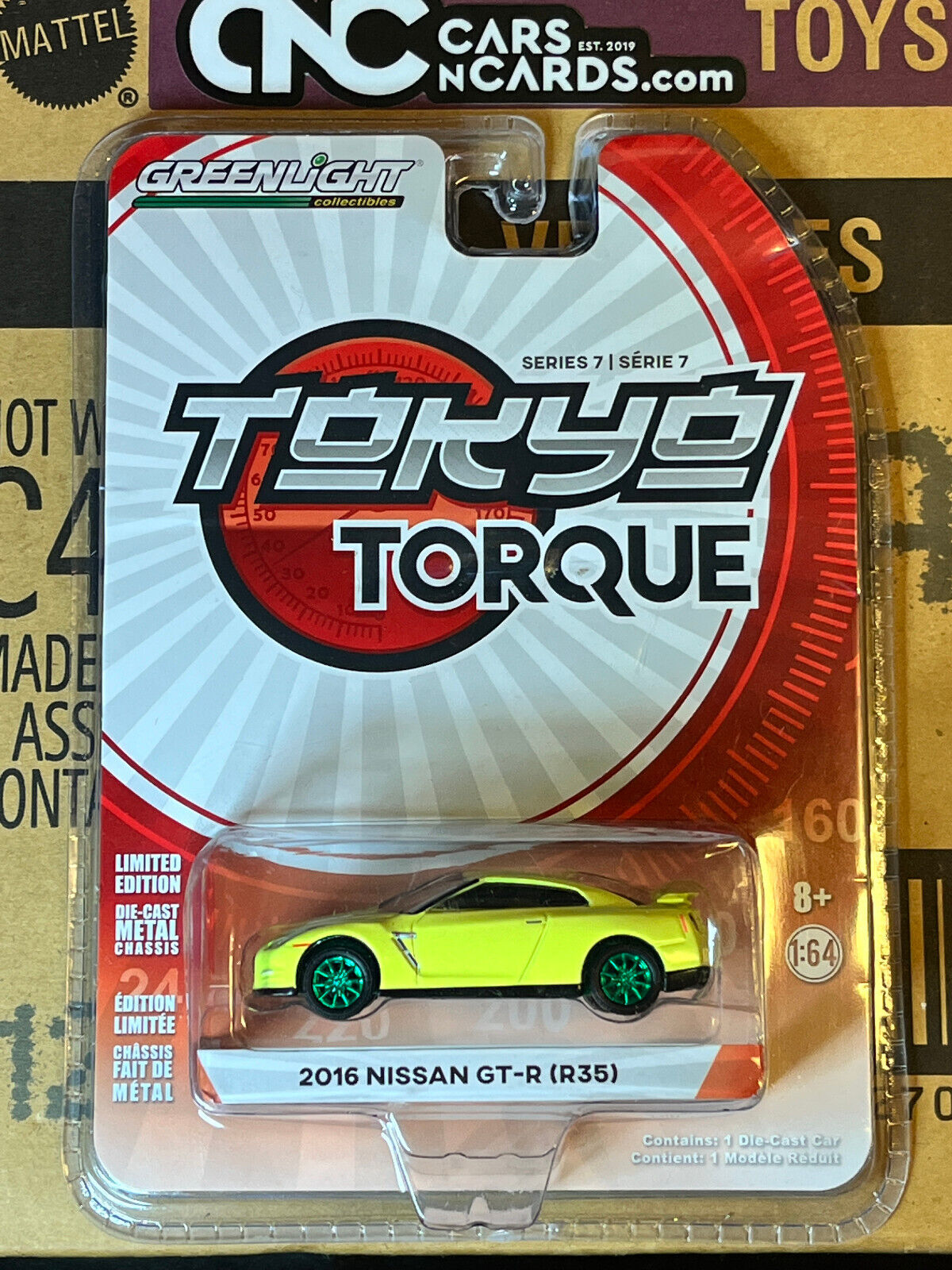 Greenlight Tokyo Torque Series 7 2016 Nissan GT-R (R35) Green Machine Chase