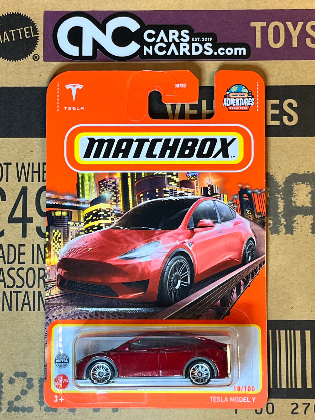 2022 Matchbox Tesla Model Y Red #18/100 – Cars N Cards