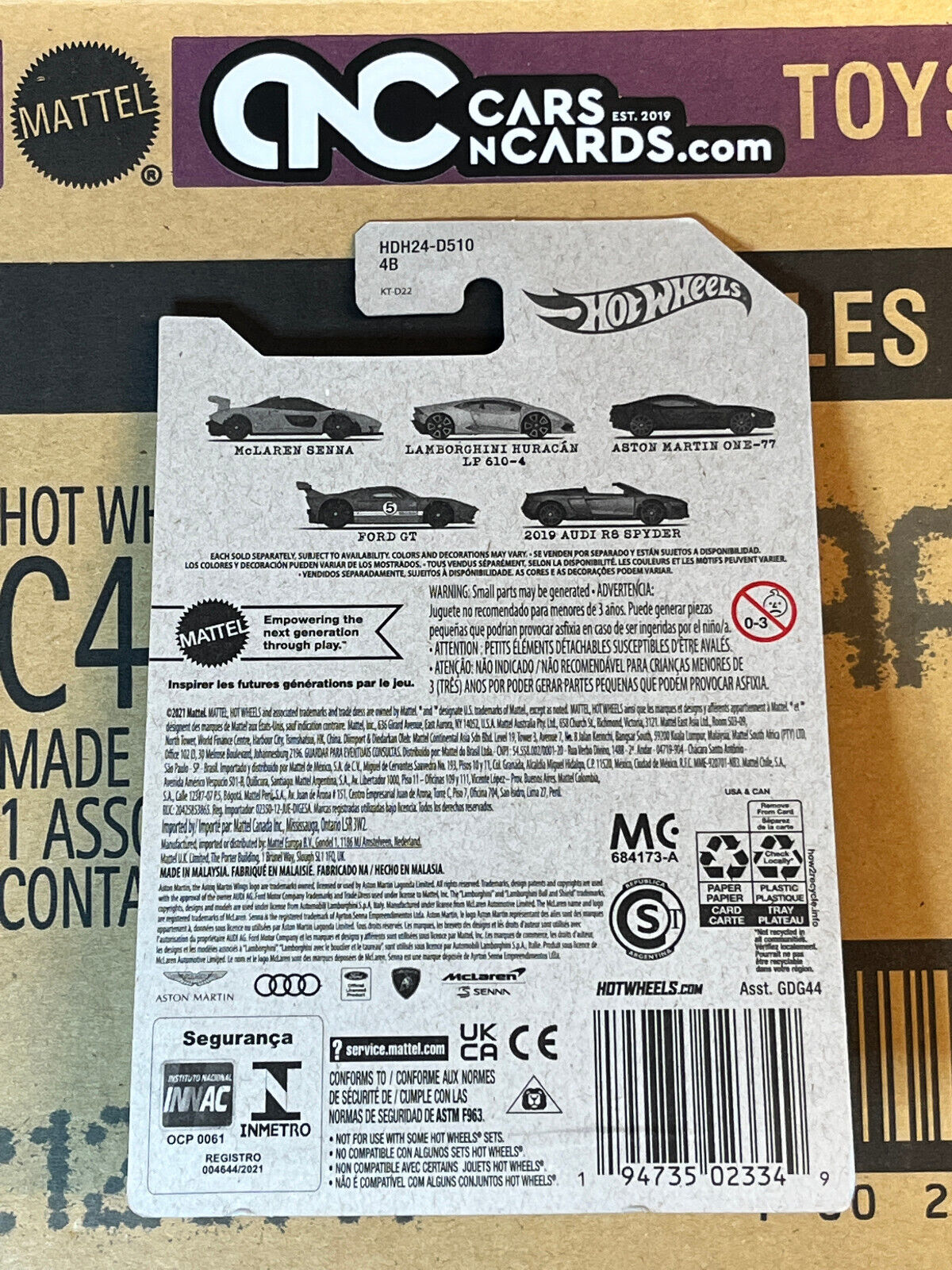2022 Hot Wheels World Class Racers Aston Martin One-77 UK