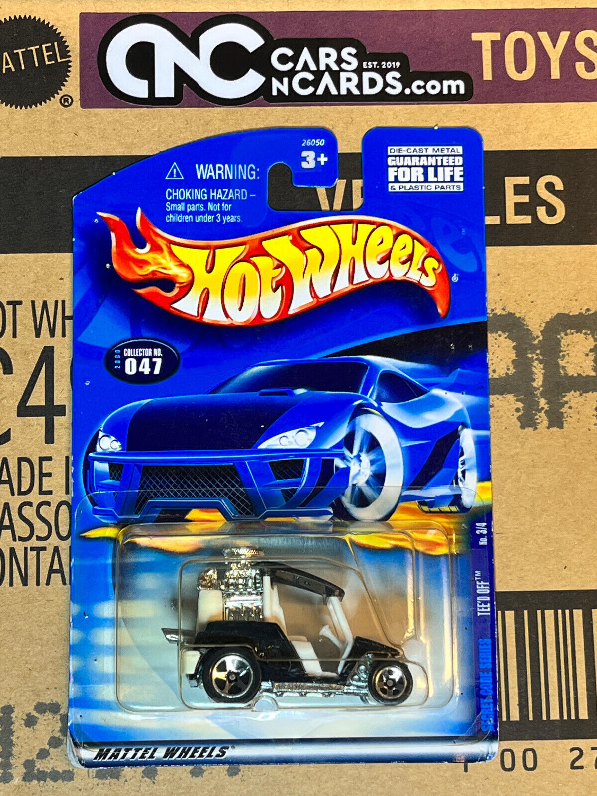 2000 Hot Wheels Secret Code Series #3/4 Tee'd Off (Card Damage)