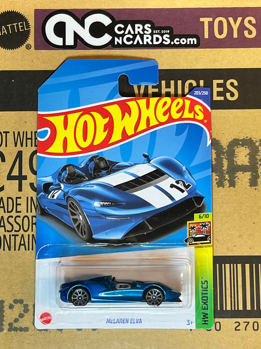 2022 Hot Wheels HW Exotics #6/10 McLaren Elva Blue