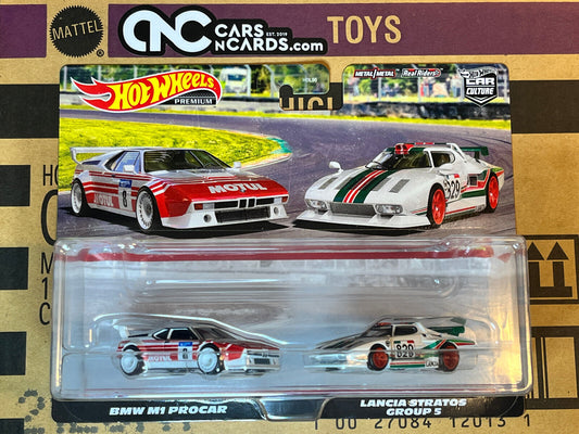 2022 Hot Wheels Premium Car Culture BMW M1 Procar & Lancia Stratos Group 5 2 Pack