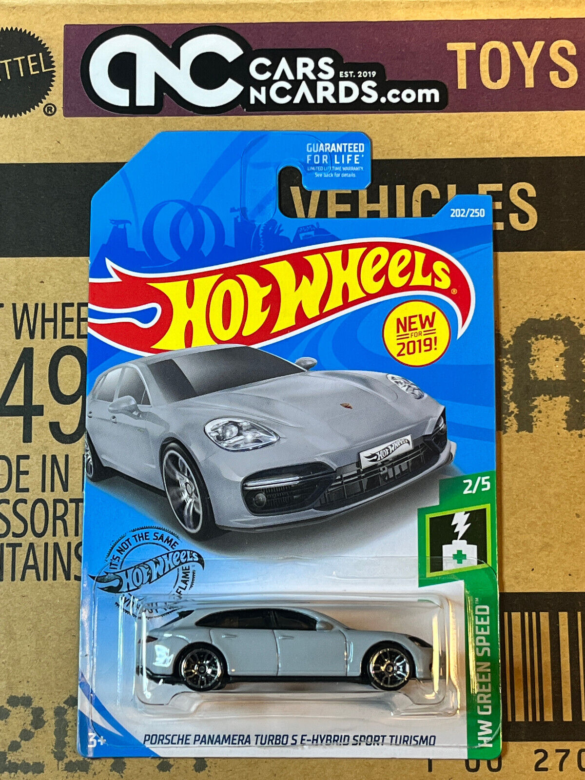 2019 Hot Wheels HW Green Speed 2/5 Porsche Panamera Turbo S E-Hybrid Sport Grey