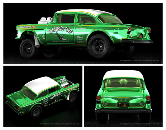 2022 Hot Wheels RLC '55 Chevy Gasser Triassic-Five NIP Sealed With Protector