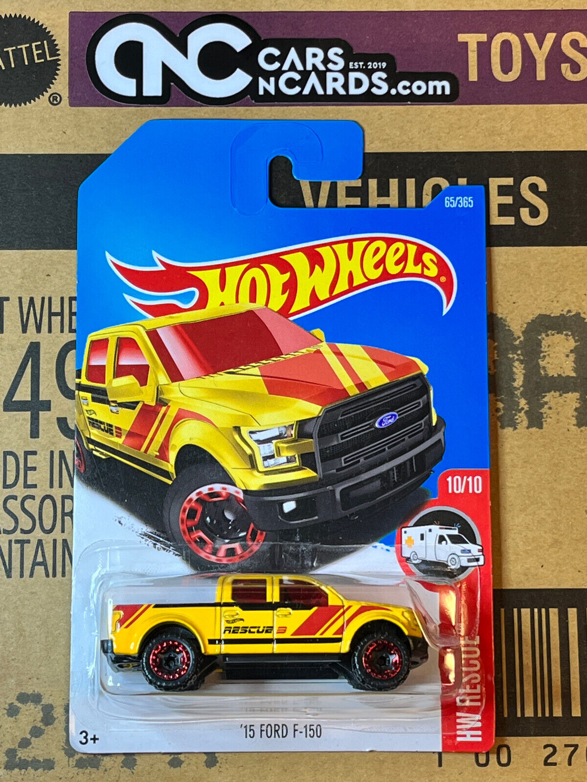 2017 Hot Wheels HW Rescue #10/10 '15 Ford F-150 (Soft Corners)