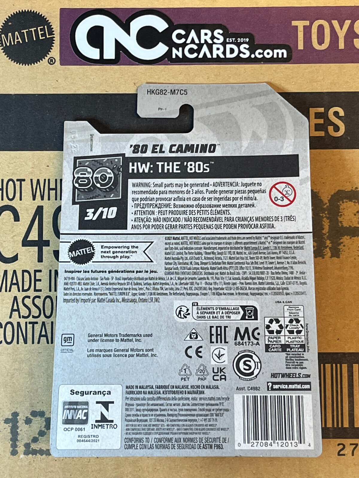 2023 Hot Wheels HW The 80s #3/10 '80 El Camino (Cracked Blister)