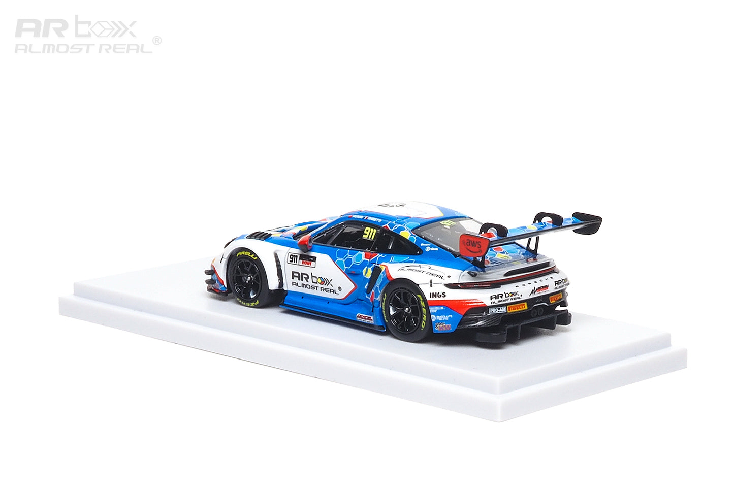 (PRE-ORDER) Almost Real 1:64 Porsche 911 GT3 R - 2026 GT World Challenge Asia Sepang #911 Presentation Car 640004001