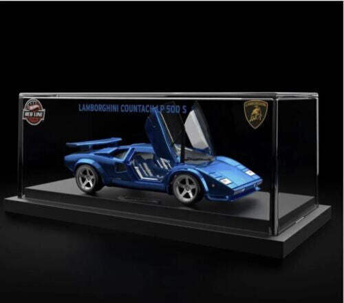 2022 Hot Wheels RLC Selections Red Line Club Lamborghini Countach LP 500 S Blue Open Box