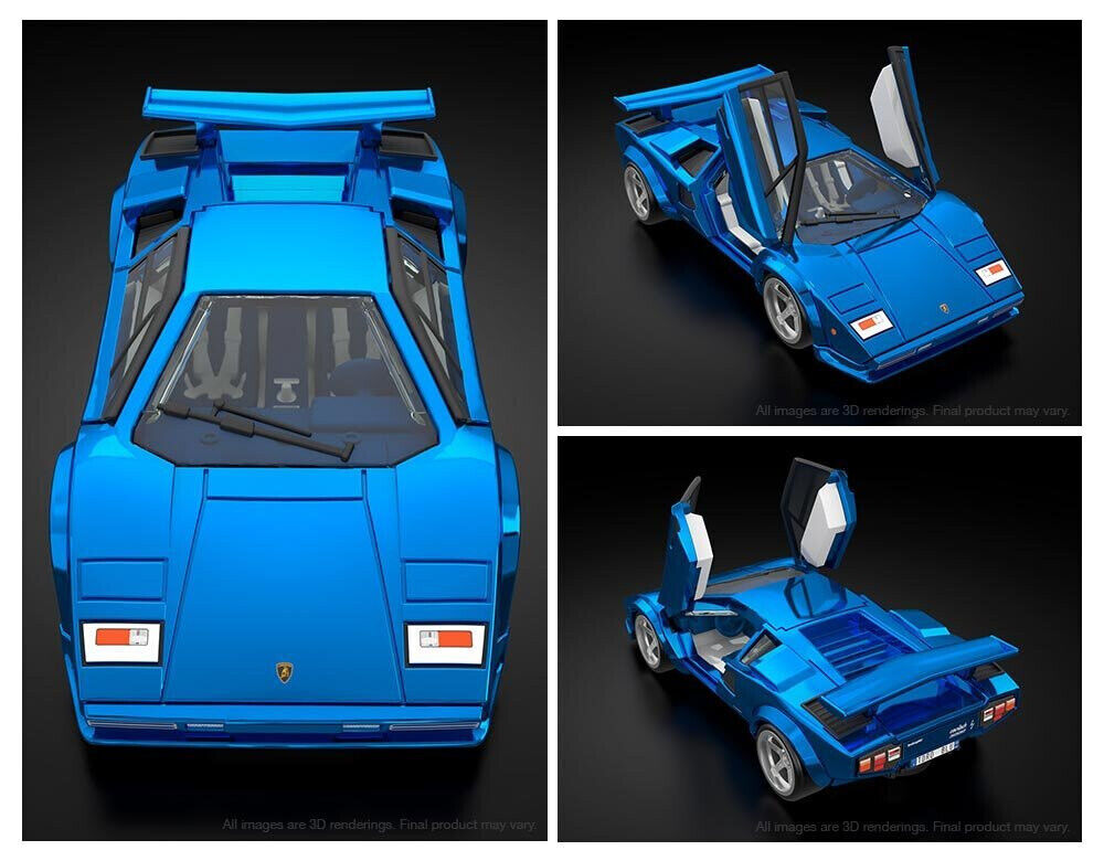2022 Hot Wheels RLC Selections Red Line Club Lamborghini Countach LP 500 S Blue Open Box