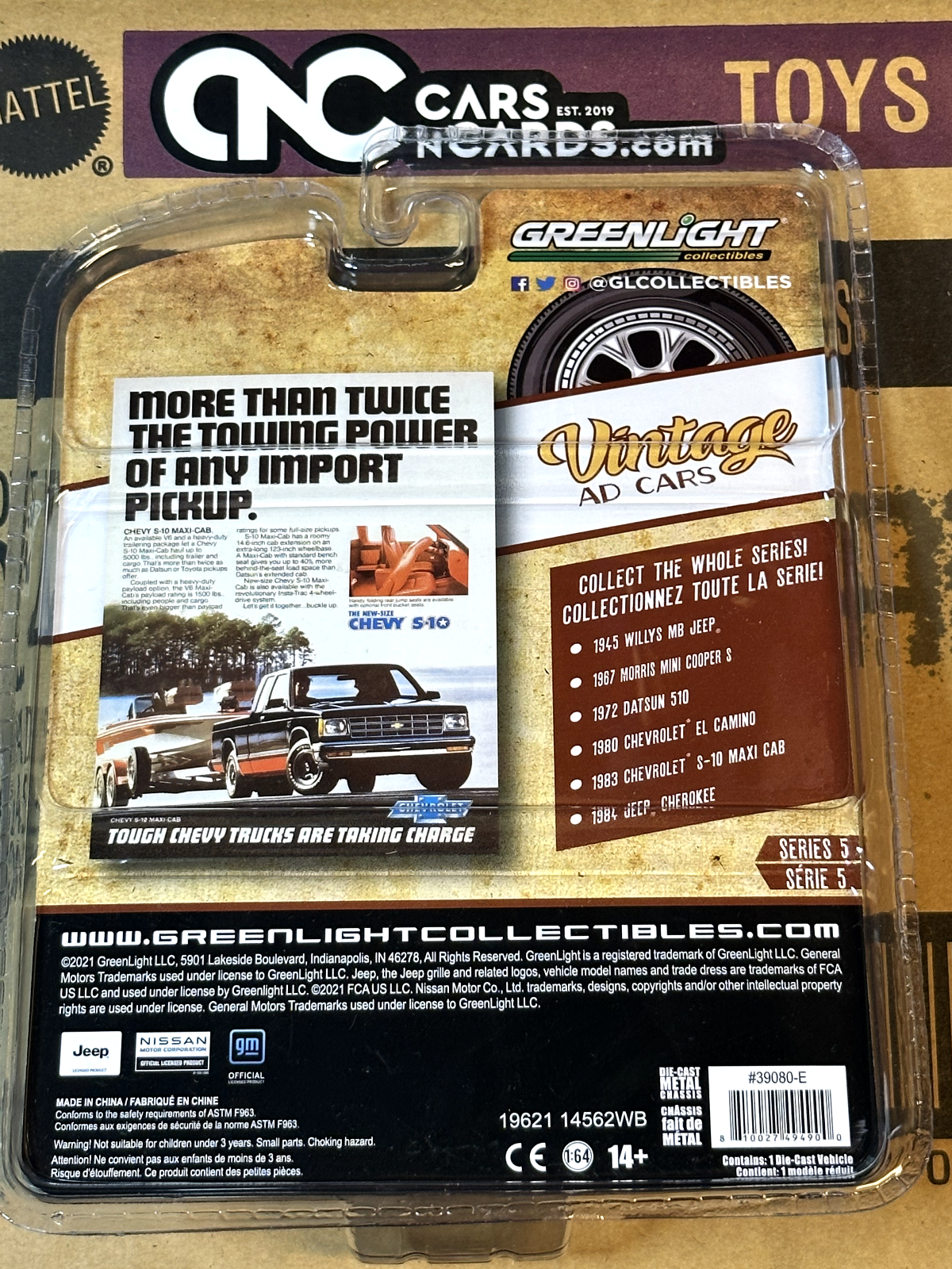 Greenlight Vintage Ad Cars Series 5 1983 Chevrolet S-10 Maxi Cab NIP