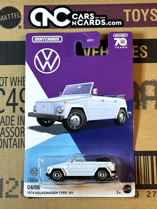 2023 Matchbox 70 Years Volkswagen Series 4/6 Volkswagen Type 181 White