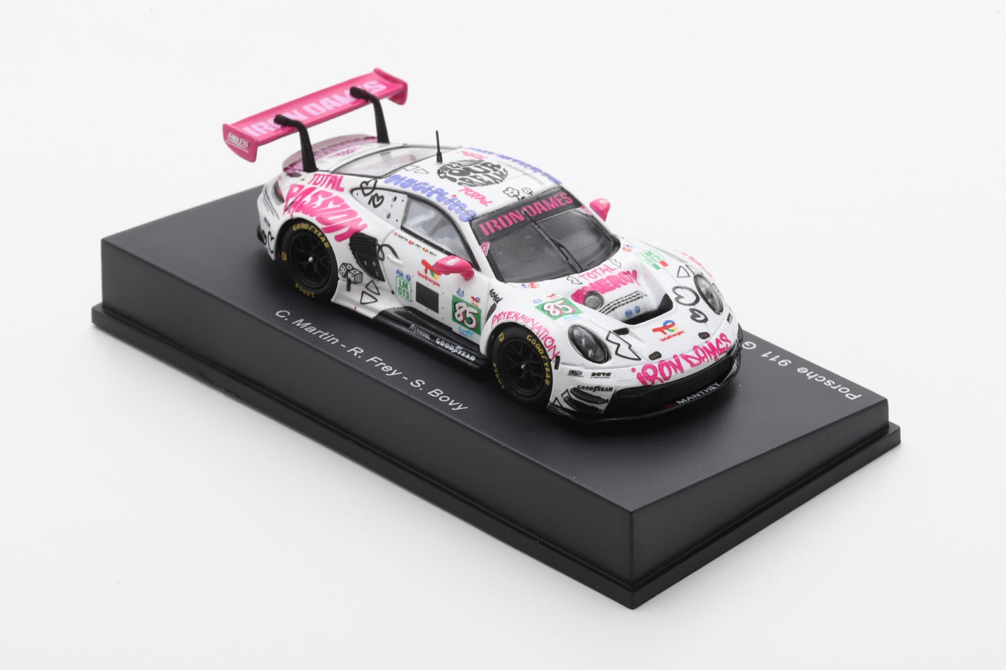 (PRE-ORDER) SPARK 1:64 Porsche 911 GT3 R LMGT3 No.85 IRON DAMES Le Mans 24H 2025 C. Martin - R. Frey - S. Bovy 64S076