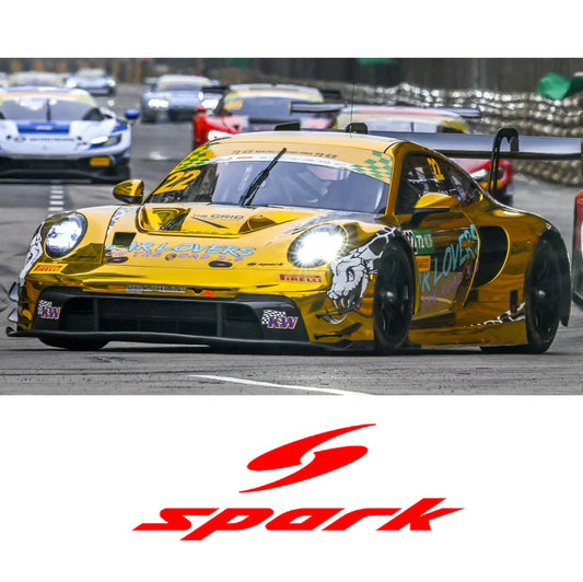 (PRE-ORDER) SPARK 1:64 Porsche 911 GT3 R (992) No.22 SCHUMACHER CLRT 3rd Macau GT Cup - FIA GT World Cup 2025 Laurin HEINRICH 64S114