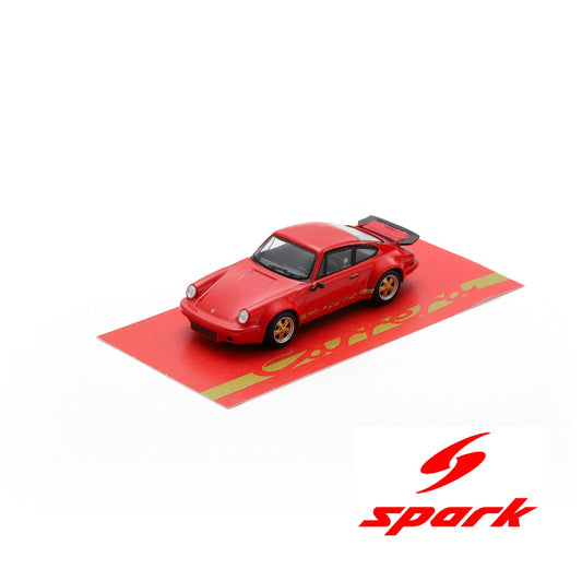 (PRE-ORDER) SPARK 1:64 Porsche 911 3.0 RS (Red with gold stripe) 64SP007-C