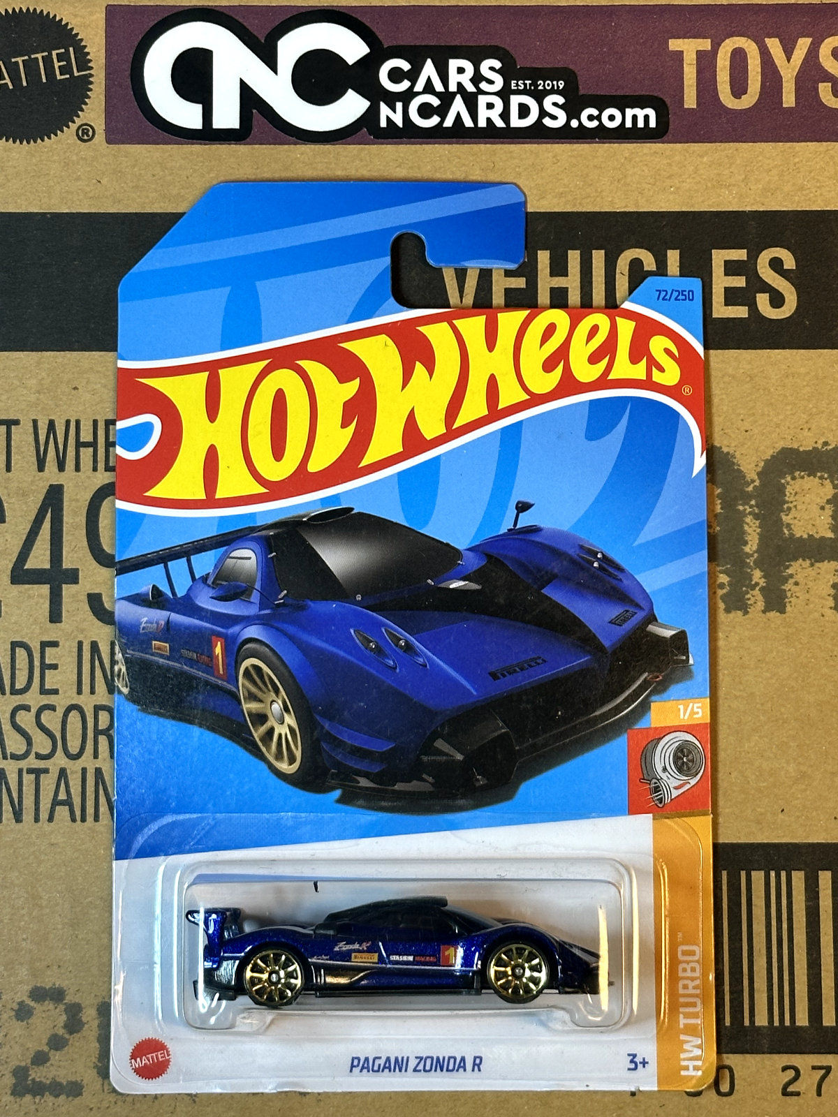 2023 Hot Wheels HW Turbo #1/5 Pagani Zonda R Blue