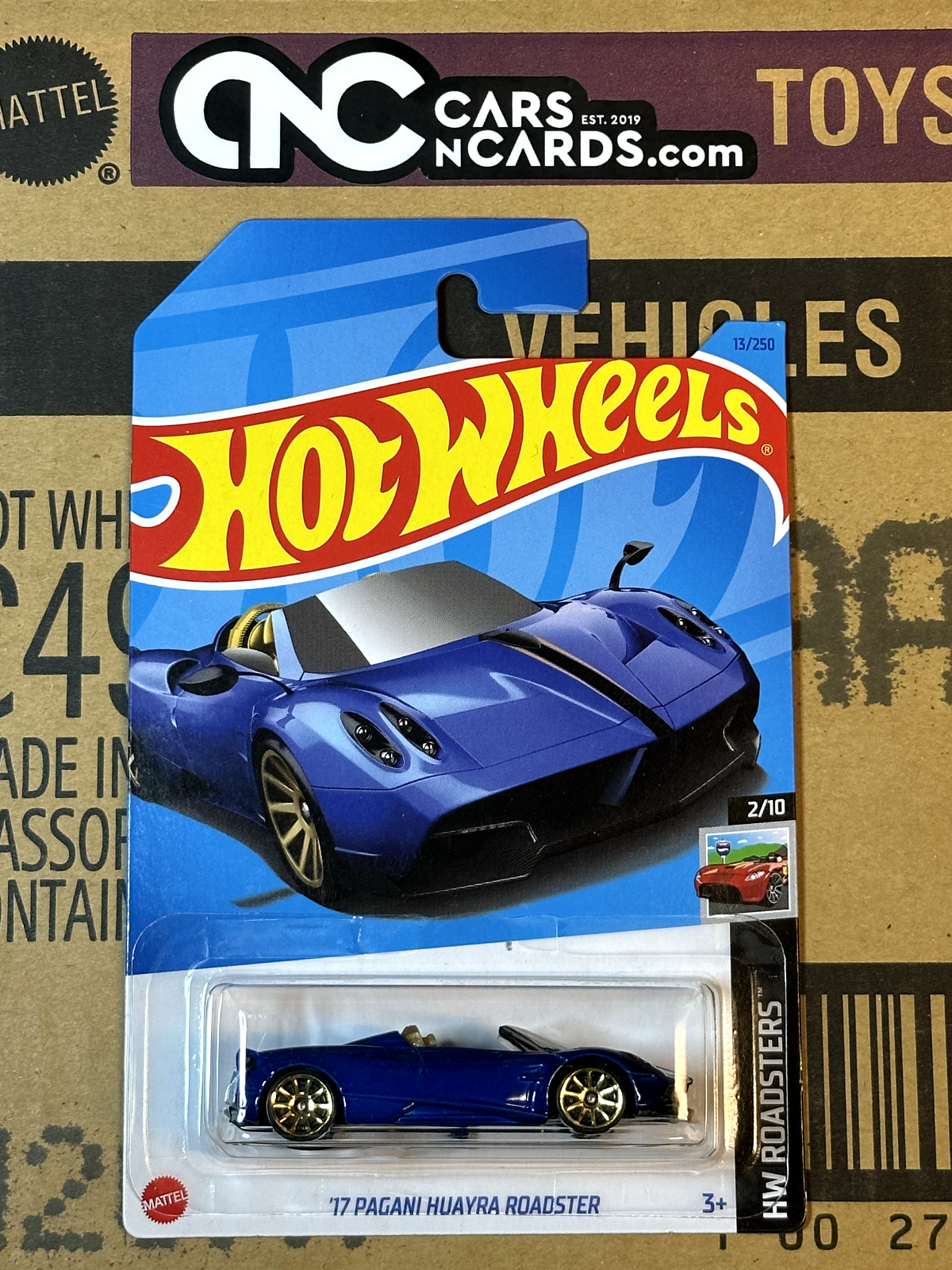 2023 Hot Wheels HW Roadsters 2/10 '17 Pagani Huayra Roadster Blue