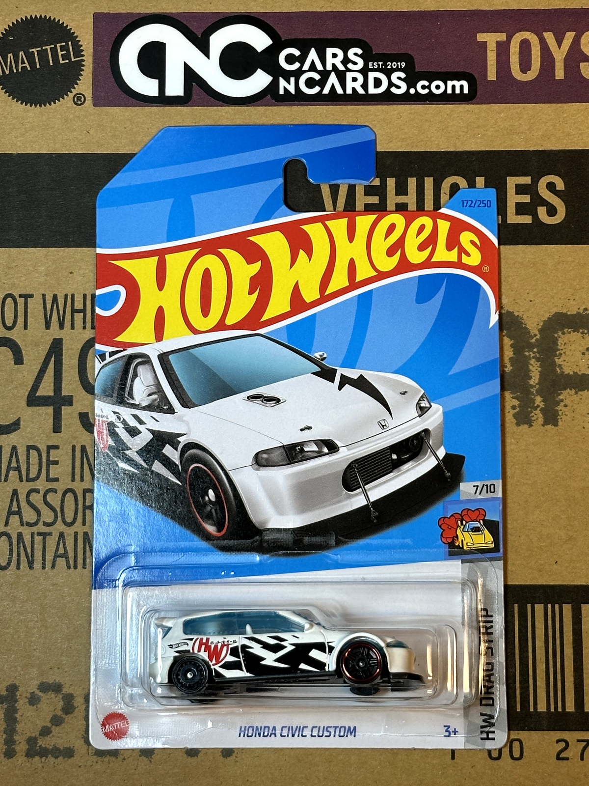 2023 Hot Wheels HW Drag Strip 7/10 Honda Civic Custom White NIP
