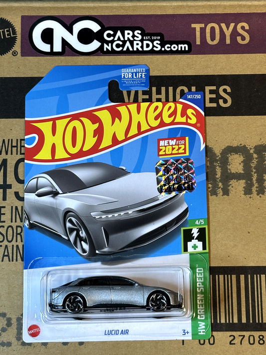2022 Hot Wheels RLC Factory Sealed HW Green Speed #4/5 Lucid Air Grey