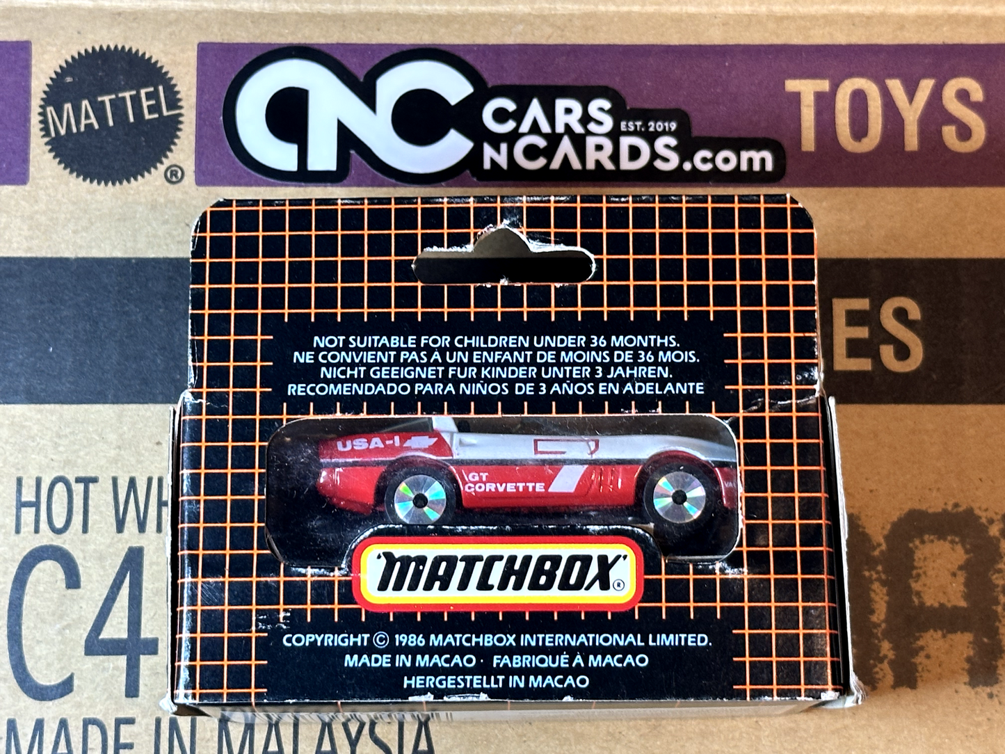 1984 Matchbox LW13 Matchbox Superfast Lasers GT Corvette Red NIP