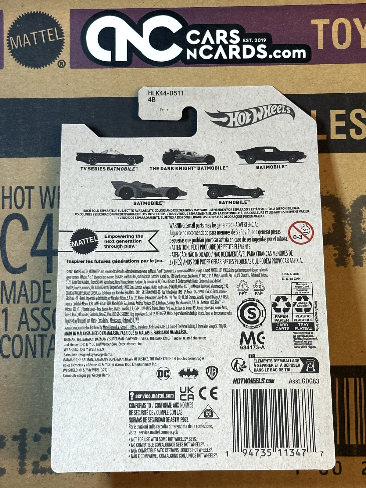 2021 Hot Wheels Batman Classic TV Series 1/5 TV Series Batmobile