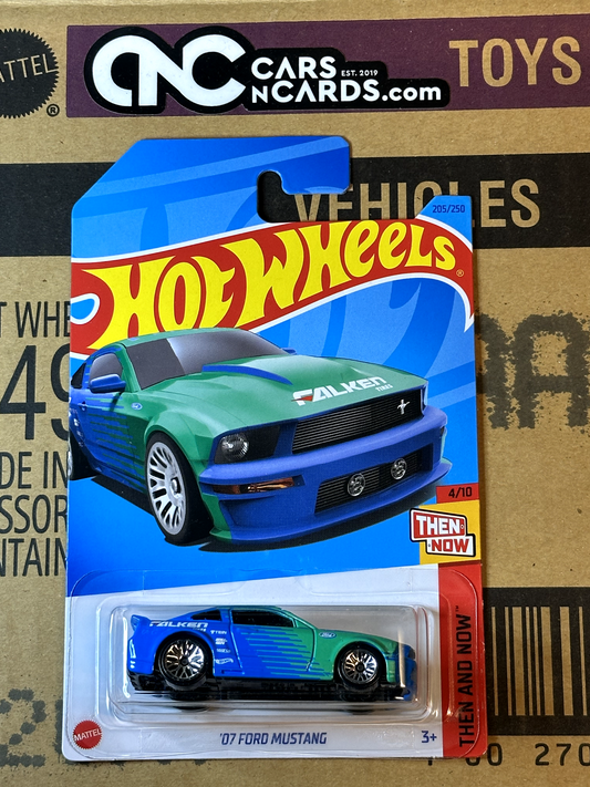 2023 Hot Wheels Then and Now 4/10 '07 Ford Mustang Falken NIP