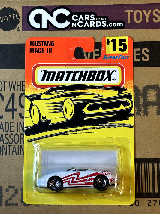 1996 Matchbox #15 Mustang Mach III American Flag Livery
