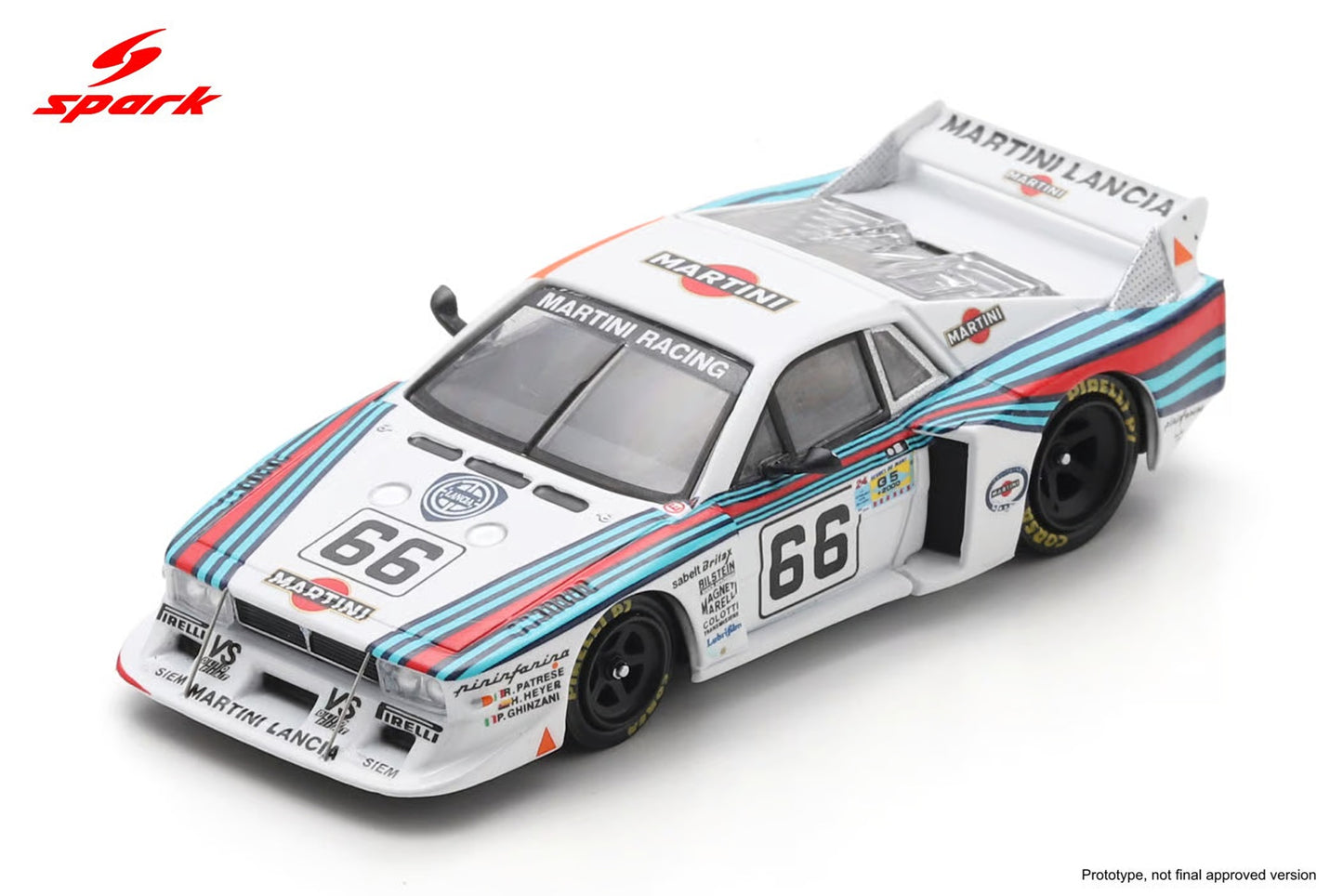 (PRE-ORDER) SPARK 1:64 Lancia Beta Montecarlo Turbo No.66 Le Mans 24H 1981 R. Patrese - H. Heyer - P. Ghinzani 64S153