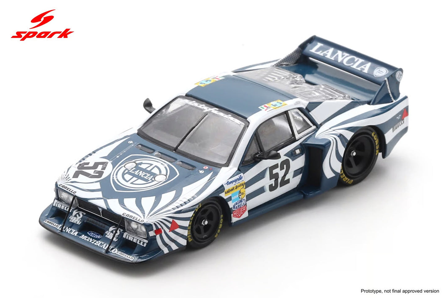 (PRE-ORDER) SPARK 1:64 Lancia Beta Montecarlo Turbo No.52 Le Mans 24H 1980 G. Brancatelli - P.Ghinzani - M. Alen 64S156