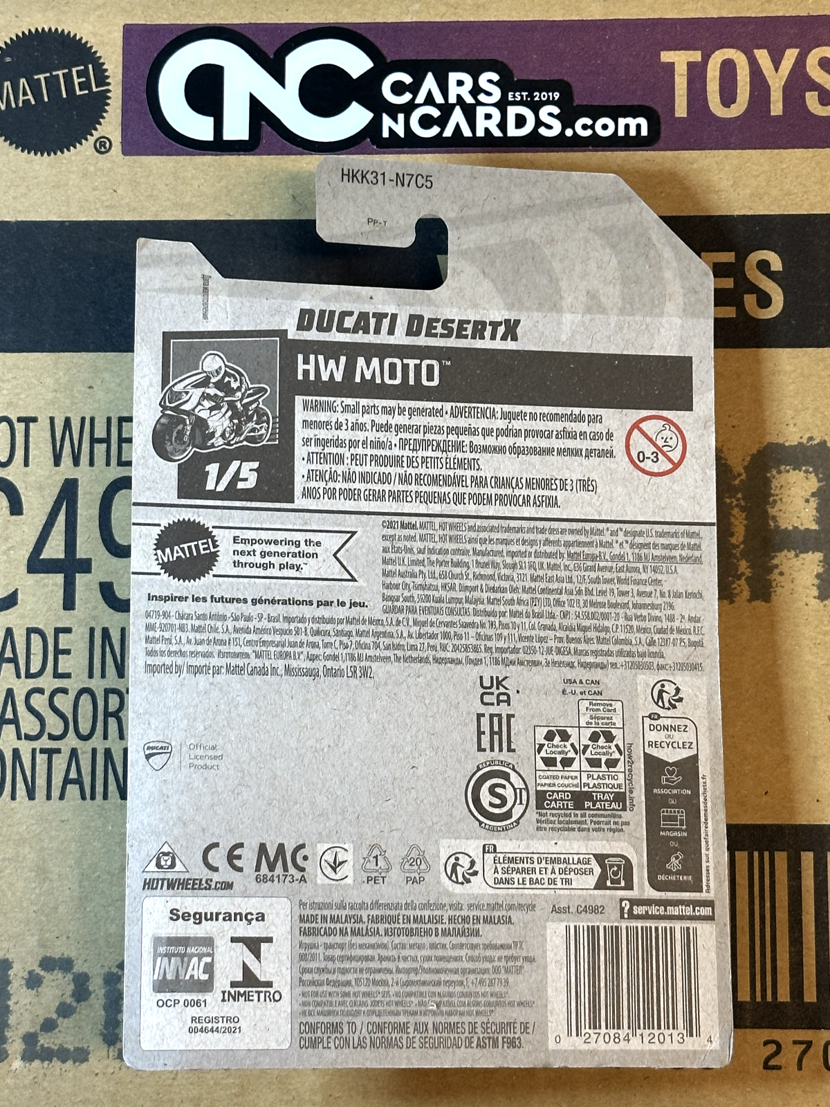 2023 Hot Wheels HW Moto #1/5 Ducati DesertX Yellow NIP
