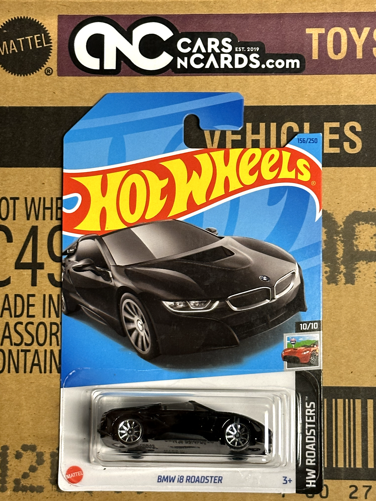 2023 Hot Wheels HW Roadsters 10/10 BMW i8 Roadster Black NIP