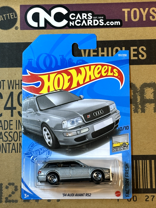 2021 Hot Wheels Factory Fresh #10/10 '94 Audi Avant RS2 Silver (Soft Corners)