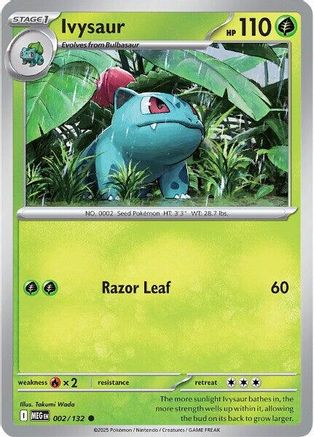 Ivysaur - 002/132 2 - ME01 Mega Evolution Reverse Holofoil
