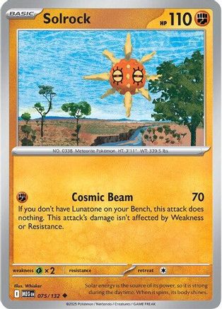 Solrock 75 - ME01 Mega Evolution Reverse Holofoil