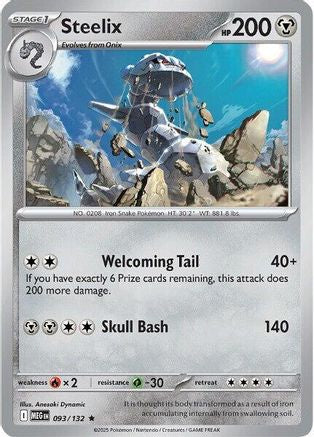 Steelix - 093/132 93 - ME01 Mega Evolution Reverse Holofoil