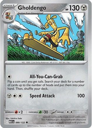 Gholdengo 99 - ME01 Mega Evolution Reverse Holofoil