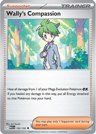 Wally's Compassion - 132/132 132 - ME01 Mega Evolution Reverse Holofoil