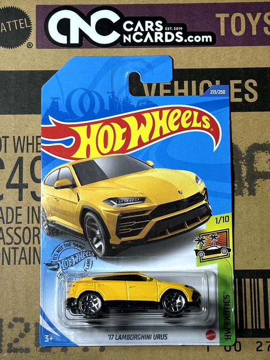 2019 Hot Wheels HW Exotics 1/10 '17 Lamborghini Urus Yellow